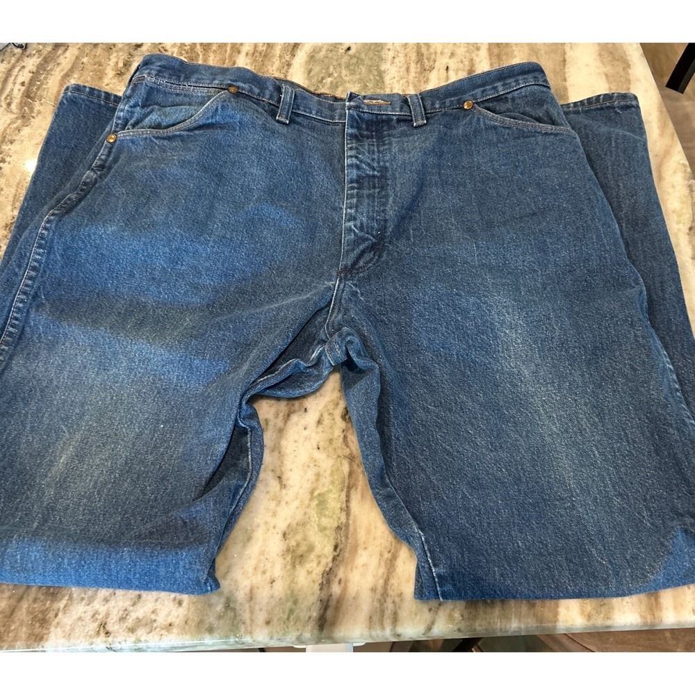 Vtg Wrangler 13MWZ Western Workwear Cowboy Cut Made In USA Mens Jeans Size 40x34
